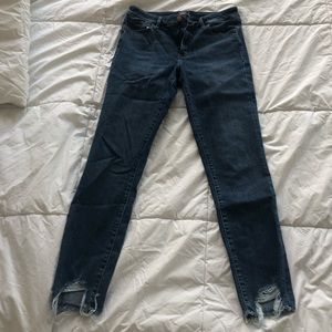 Abercrombie & Fitch high waist, ripped ankle jeans